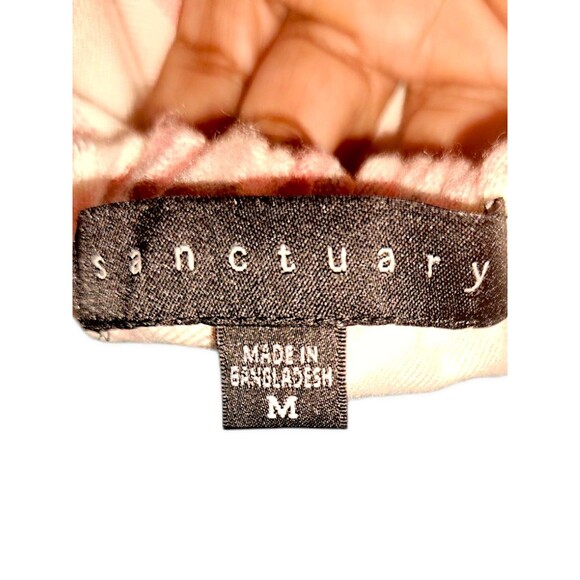 Sanctuary Clothing Off Shoulder Pink Plaid Misha Peasant Cottage Blouse Medium - Picture 3 of 7